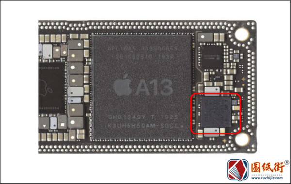 iPhone 11 点阵投影器控制IC对地阻值