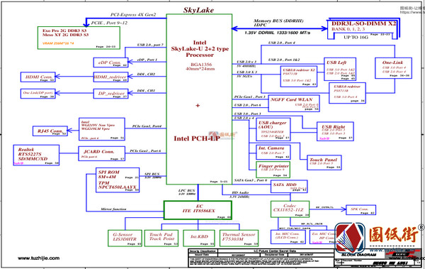 Lenovo E460 BE460 NM-A551 Rev 1.0联想笔记本图纸